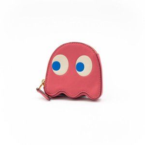 Coach x Pac-Man: Pink Ghost Leather Coin Wallet